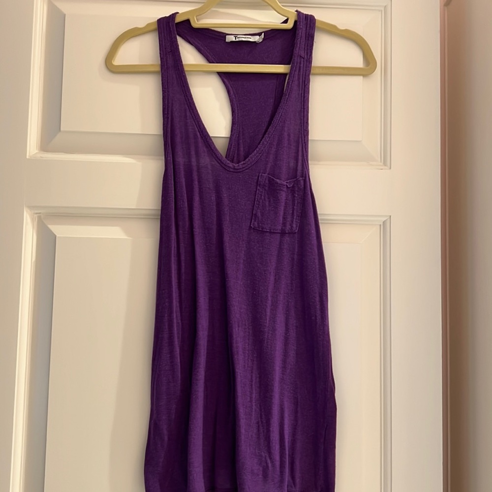 Purple Size Small razor back long tank